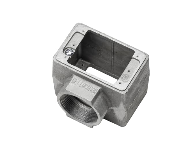 BOX FST 1G WEATHERPROOF ALUMINUM 3-5/8