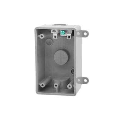 1 GANG WP BOX THREADED 1/2IN GREY | Guillevin