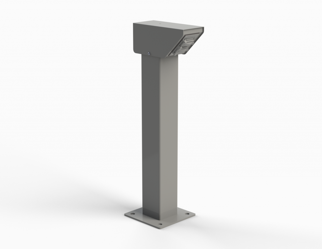 AP POWER PEDESTAL C/W ANGLED HEAD WET LOCATION COVER (S | Guillevin