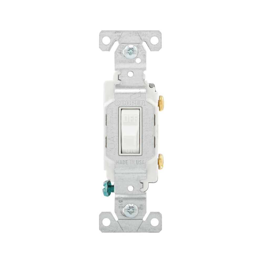 SWITCH TOGGLE 20A 1P 120/277V BLANC | Guillevin