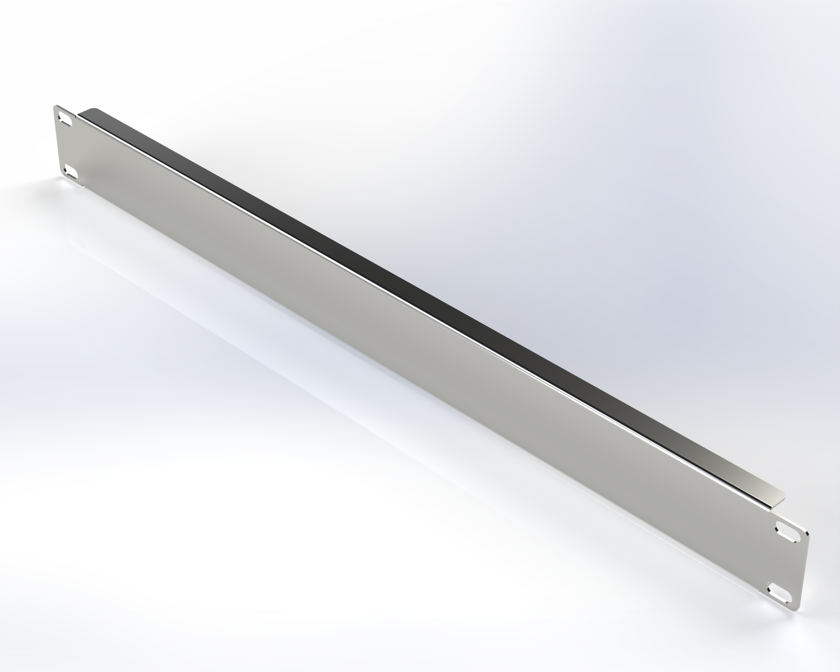 FORMED STEEL BLANK PANEL 19IN W 1RU BLACK