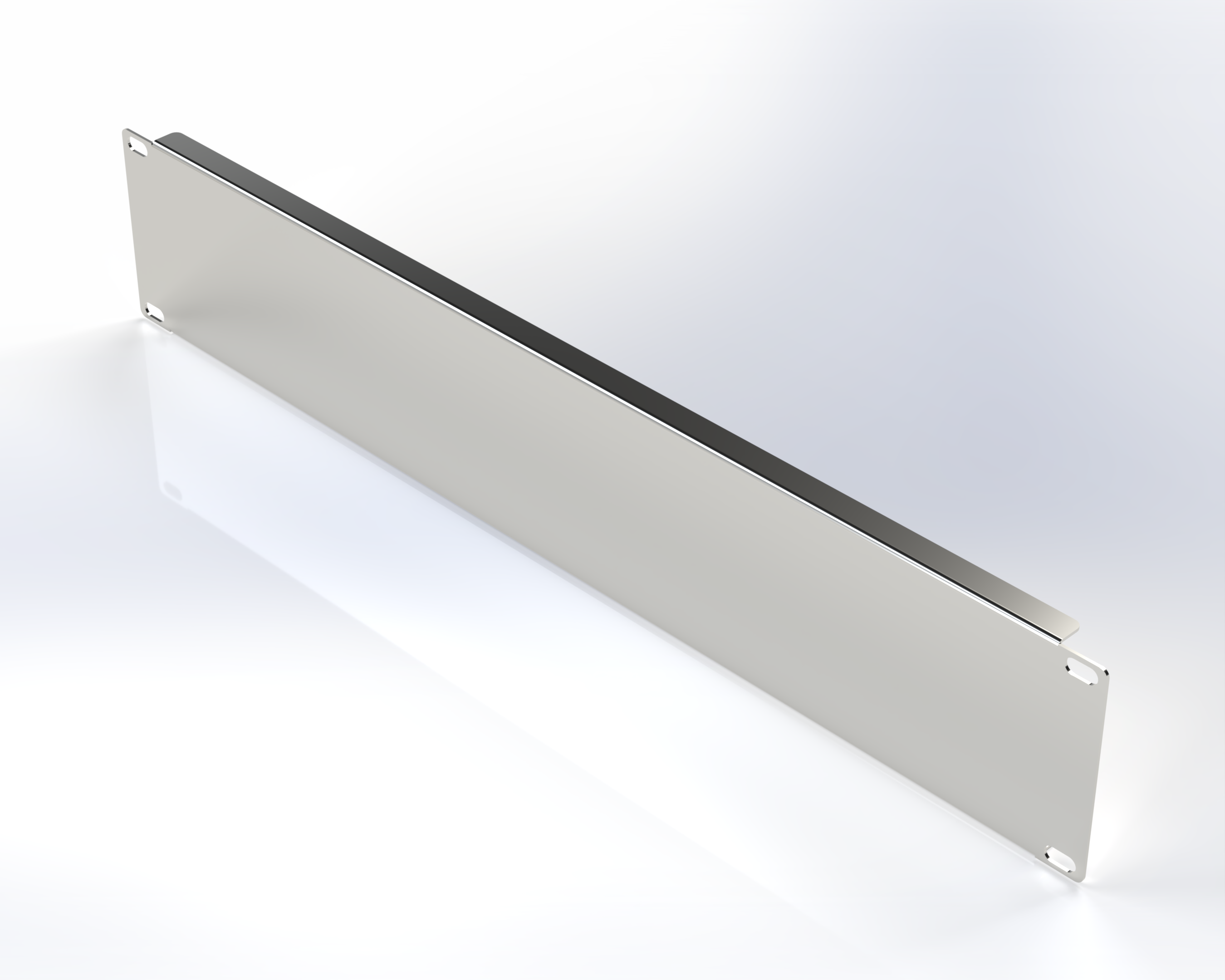 FORMED STEEL BLANK PANEL 19IN W 2RU BLACK