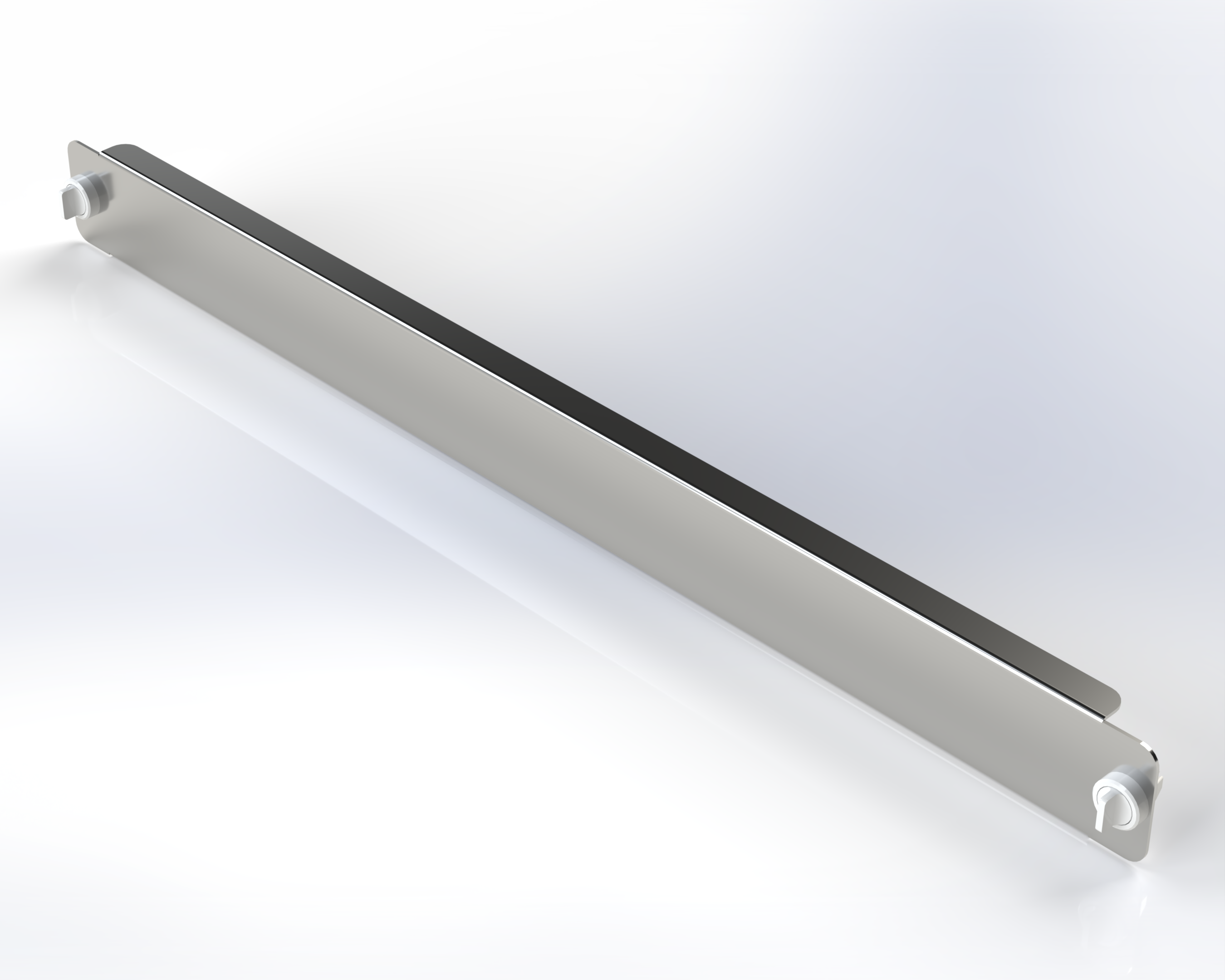 FORMED STEEL BLANK PANEL 19IN W 1RU TOOL-LESS BLACK