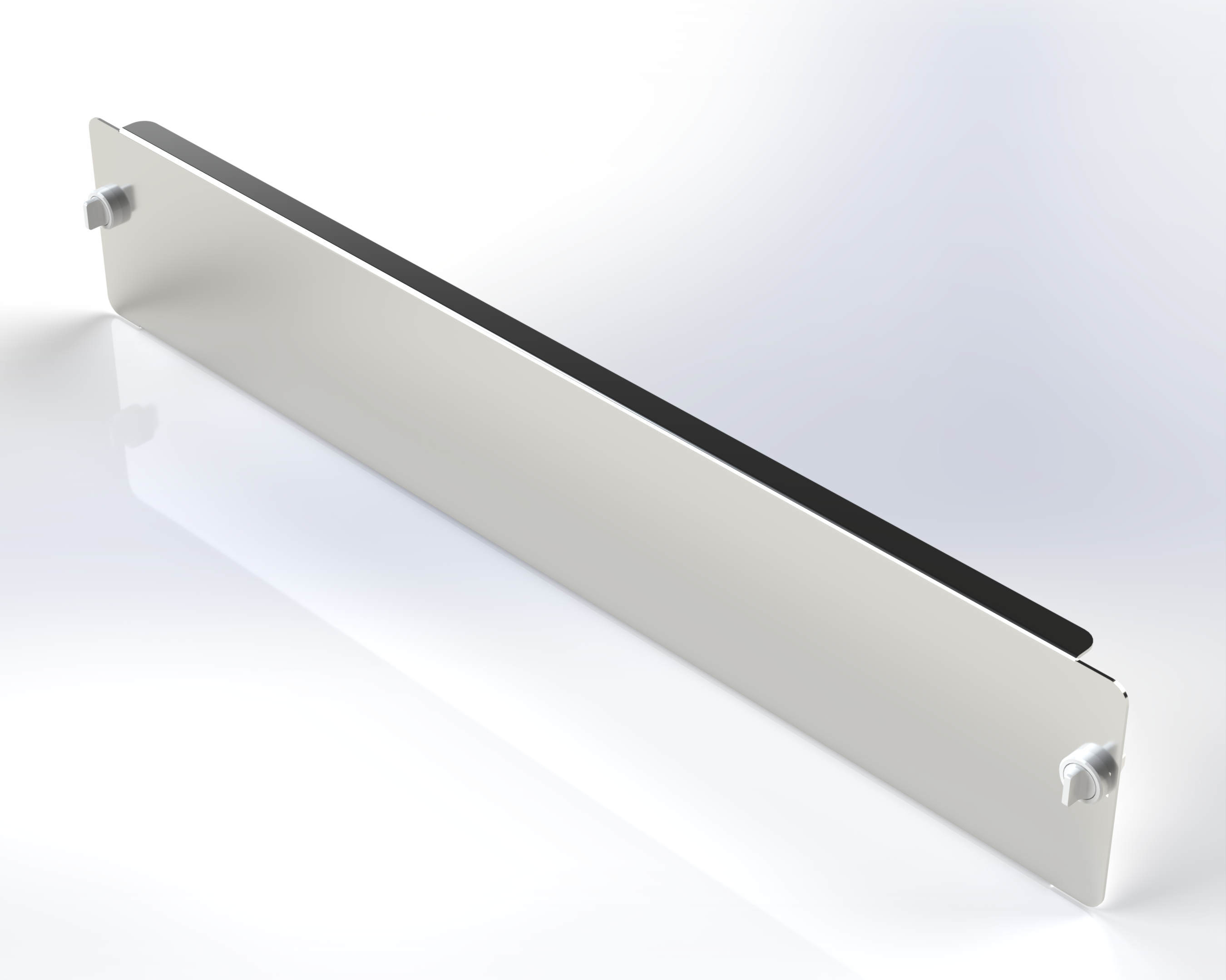 FORMED STEEL BLANK PANEL 19IN W 2RU TOOL-LESS BLACK