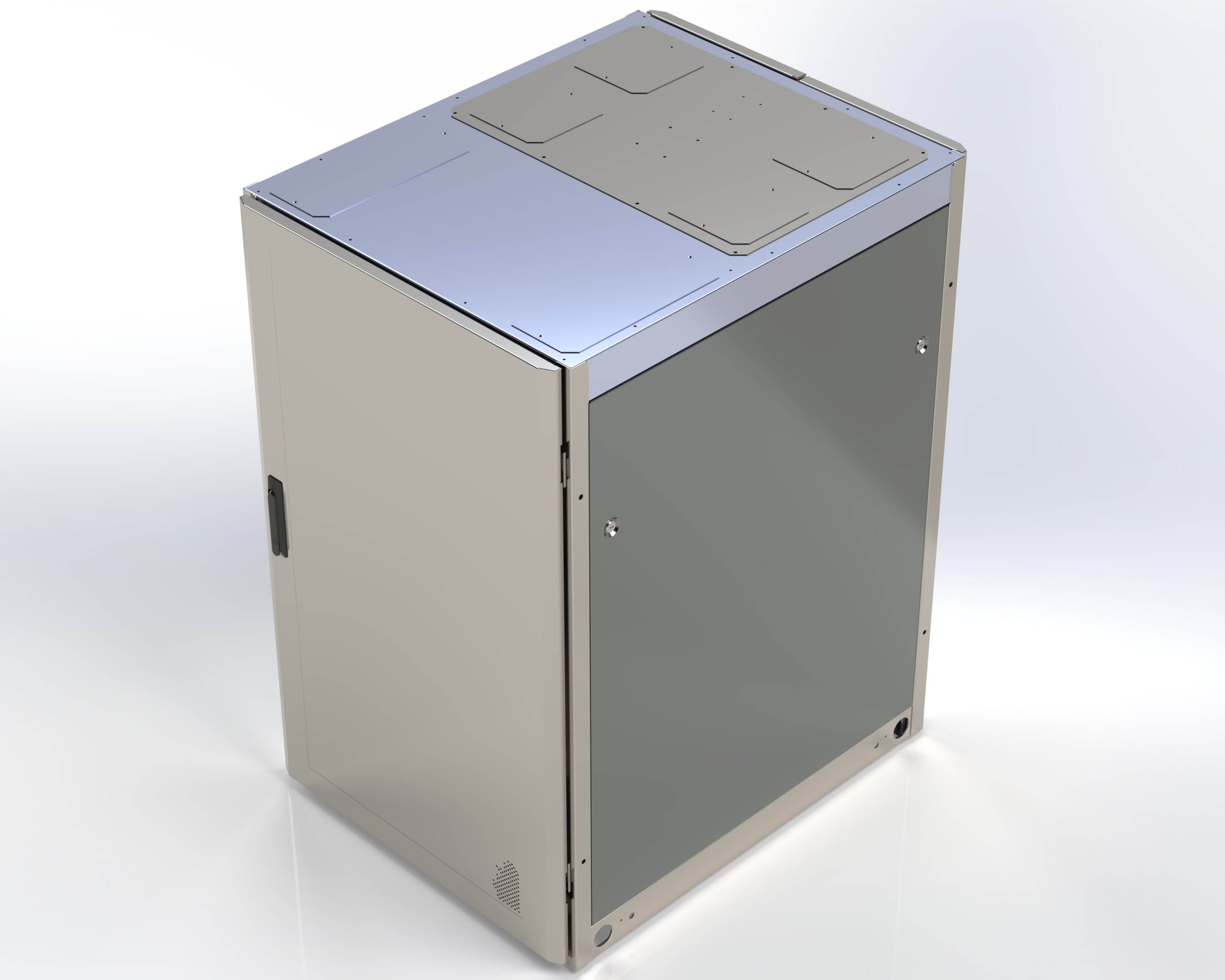Stand Alone Cabinet 24U 36" CB4KNW-272436-BK