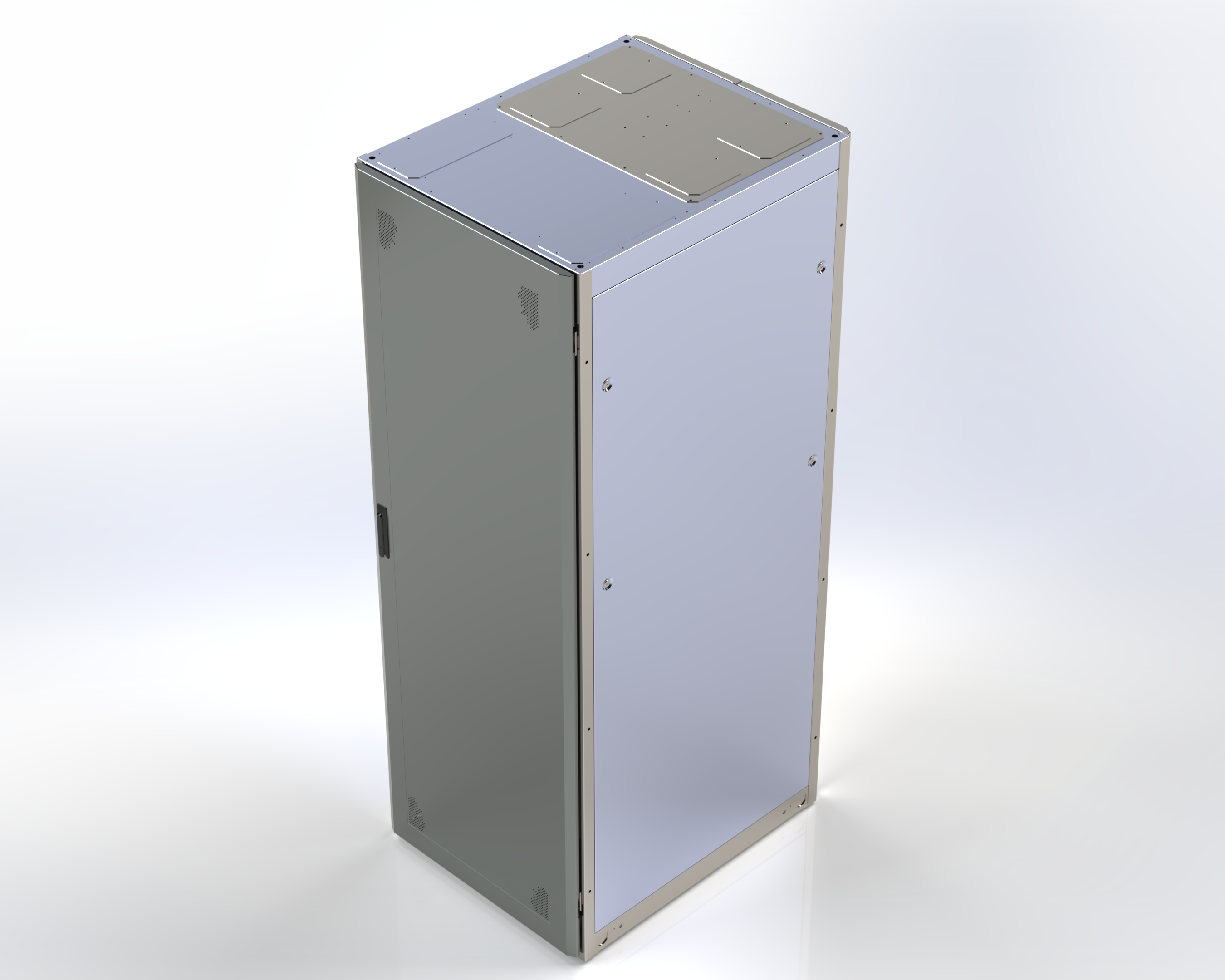 Stand Alone Cabinet 44U 36" CB4KNW-274436-BK