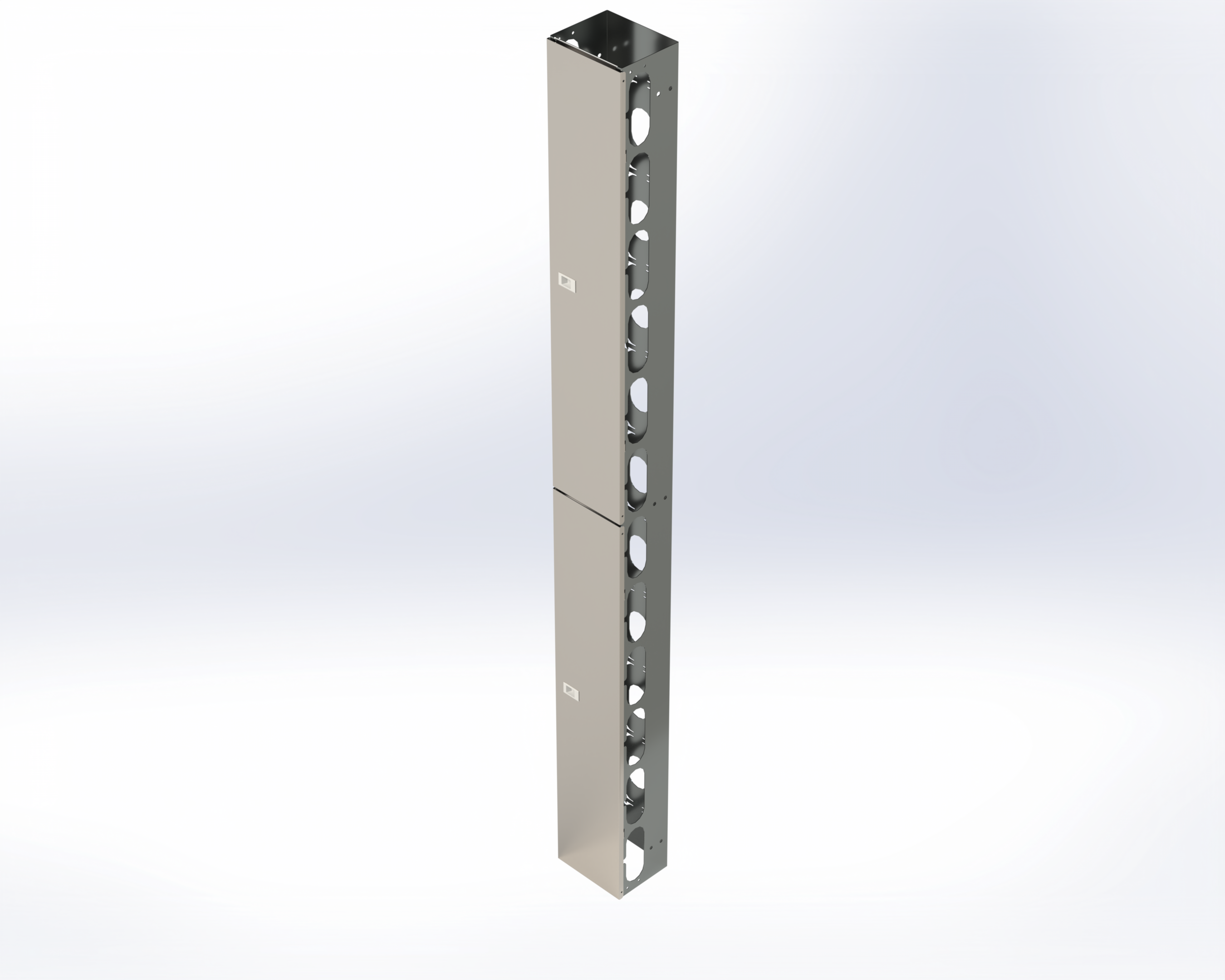 VERTICAL CABLE MANAGER 7.5IN W X 6IN D 44RU BLACK