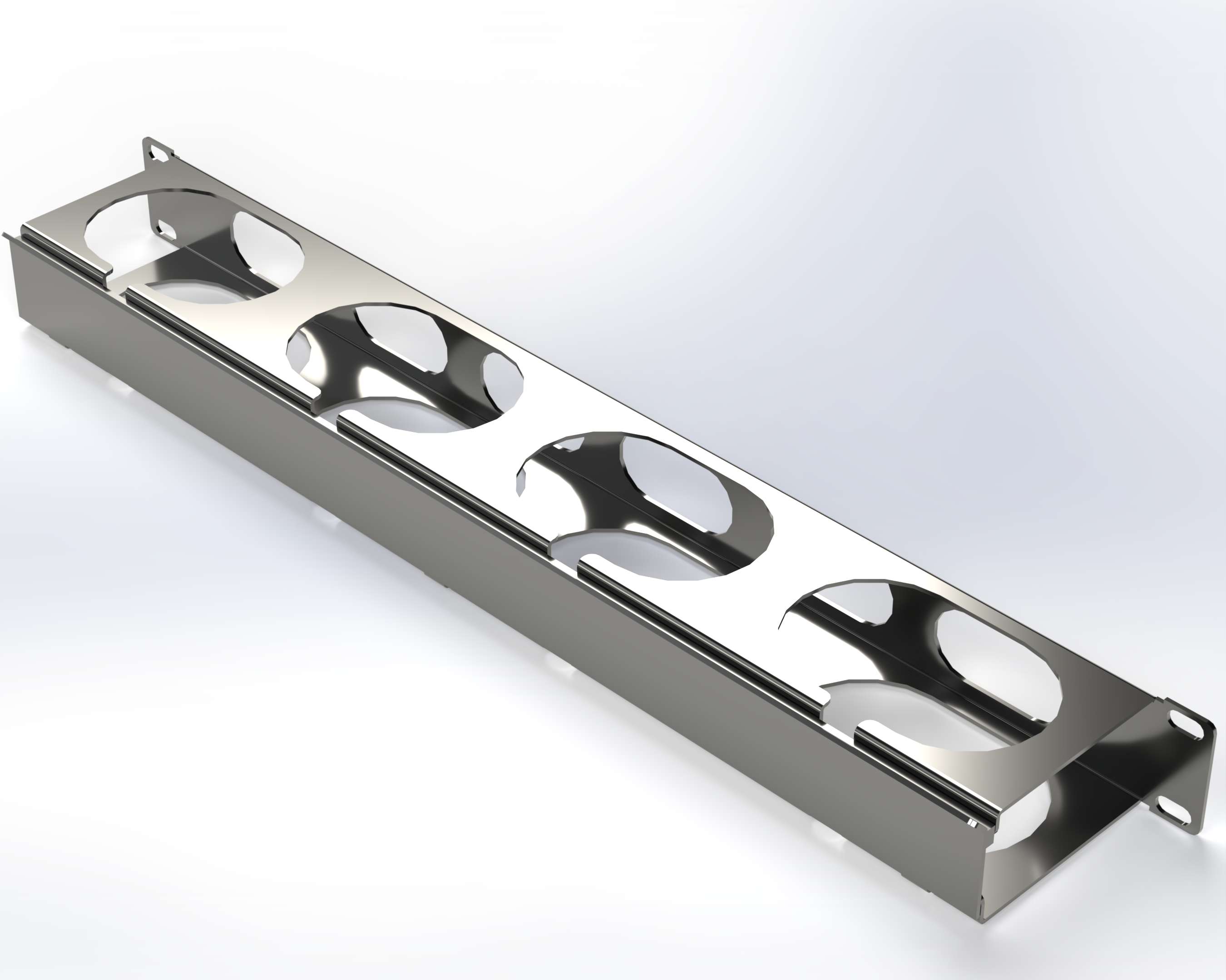 HORIZONTAL CABLE MANAGER 119IN L X 1.75IN X 3IN  BLACK