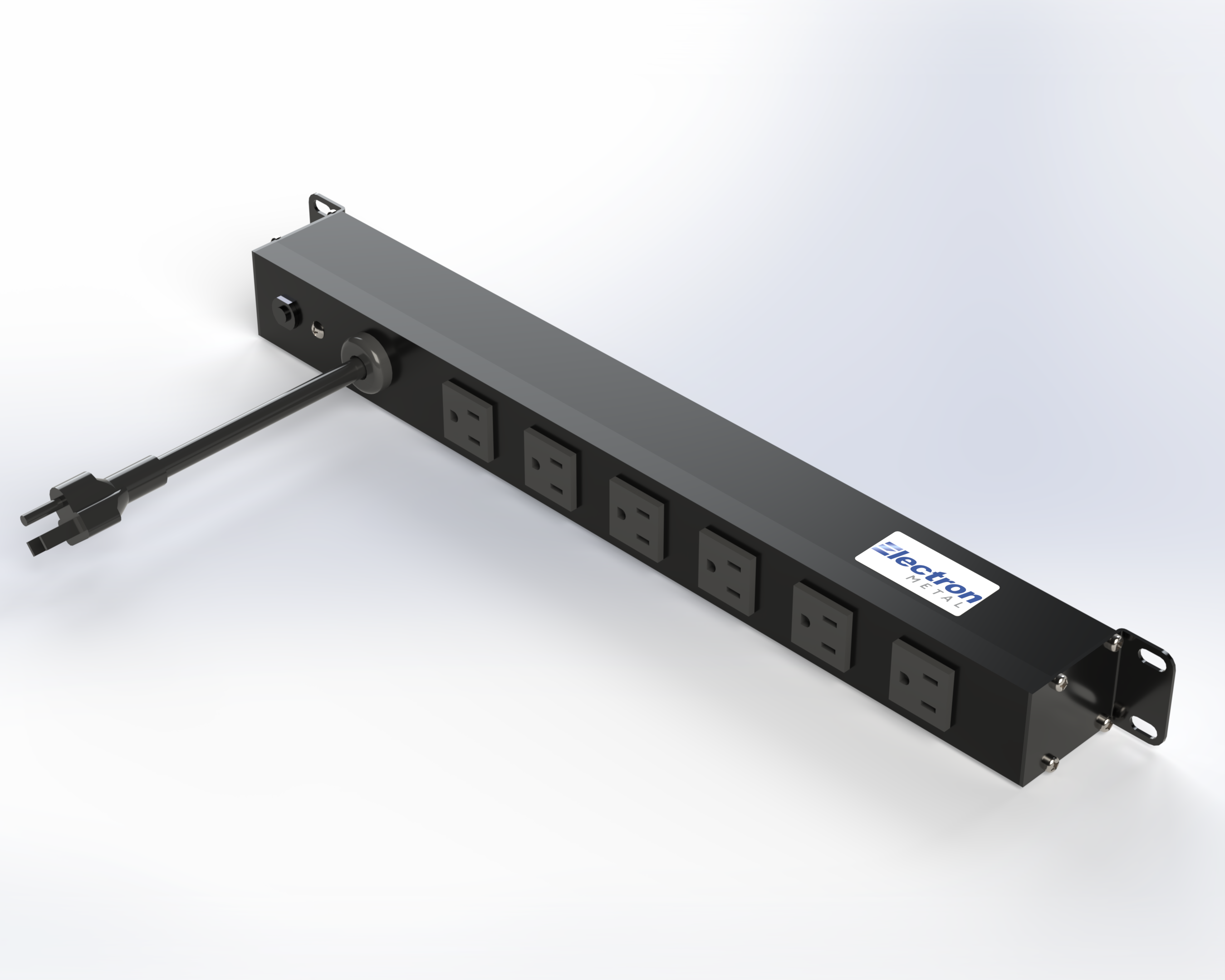 POWER BAR NC 15A 6 OUTLETS 19" RACKMOUNT 6' CORD TWIST-L