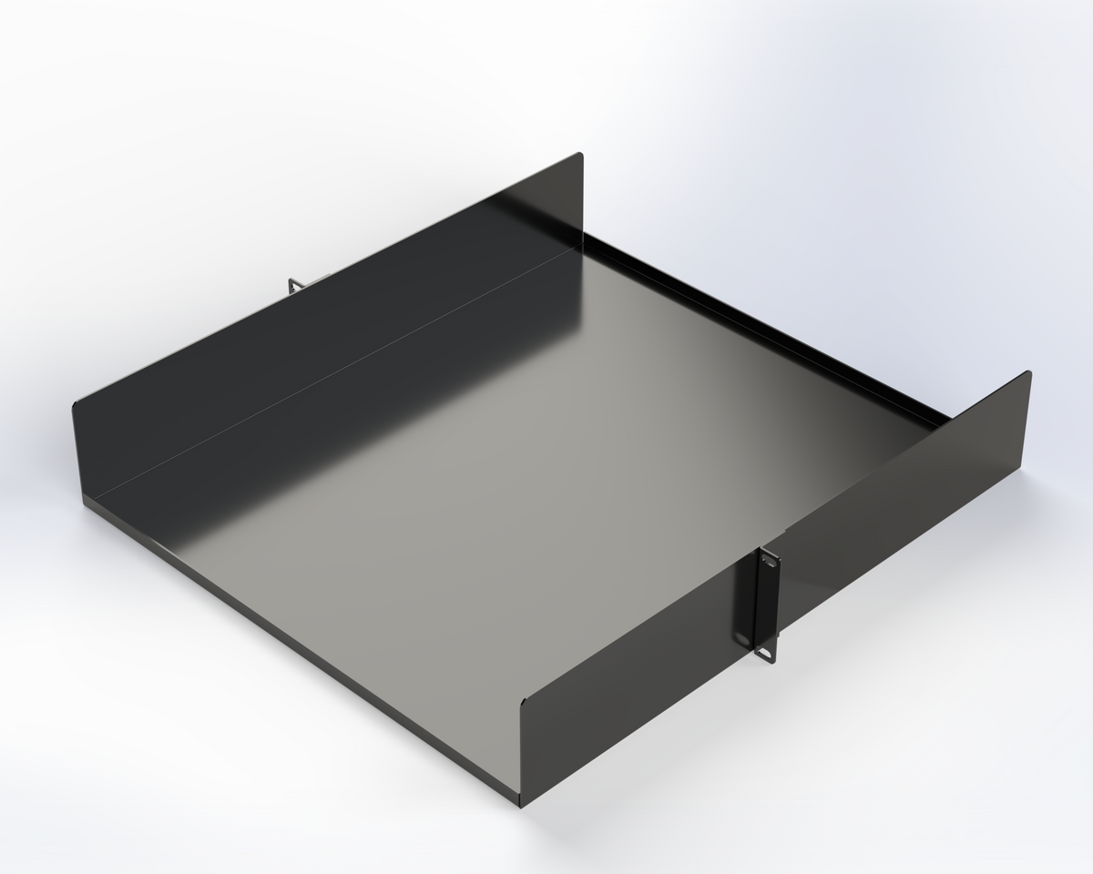 CENTER MOUNT SHELF 19IN W X 20IN D 2RU BLACK