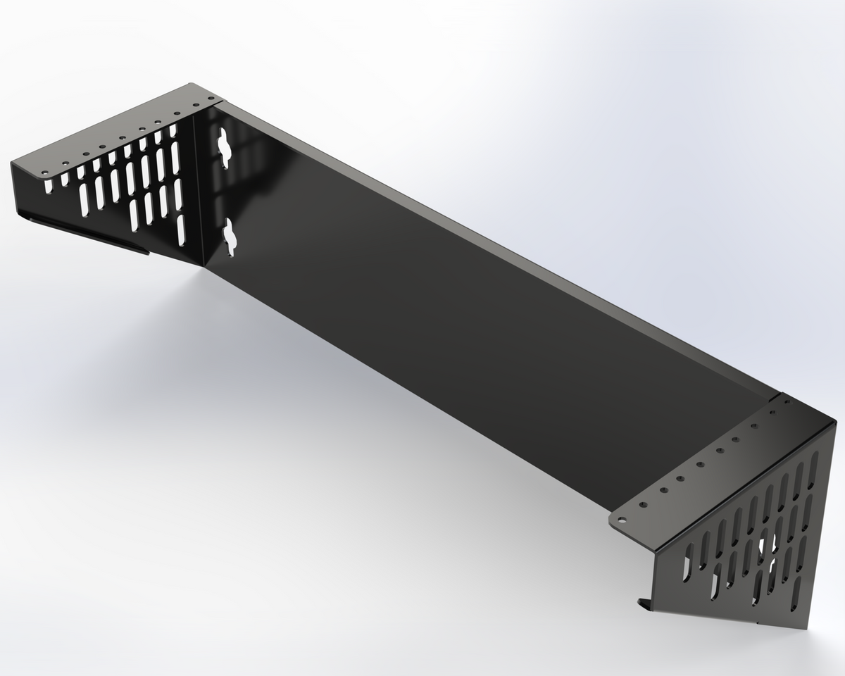 VERTICAL WALL MOUNT BRACKET 20.5X5.75X5.75 3RU BLACK
