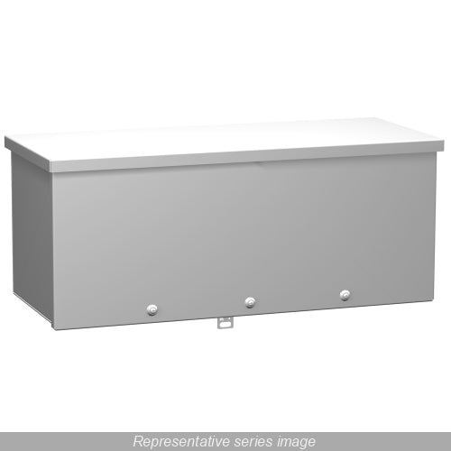 Type R Wire Tuck TYPE 3R WIRING TROUGH - 10X10X24 - STEEL/GRAY | Guillevin