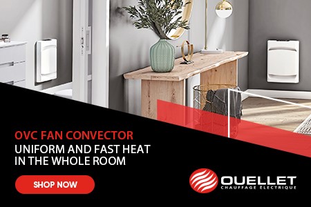 OVC fan convector: uniform and fast heat in the whole room